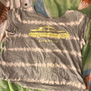cropped gap new york t shirt